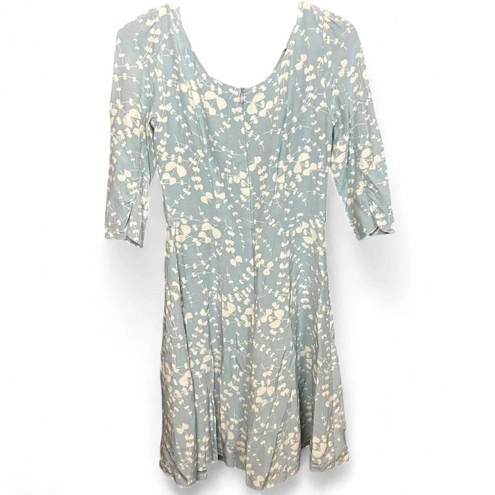 Feminine Fit & Flare -Boden Baby Blue Silk-Lined Dress | US 2 / UK 6
